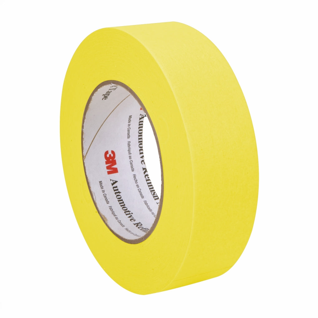 3M 06654 Automotive Refinish Yellow Masking Tape, 36 mm