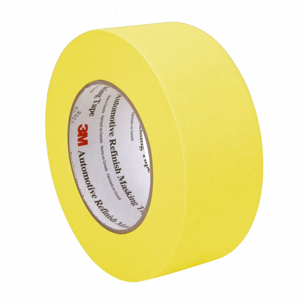 3M 06656 Automotive Refinish Yellow Masking Tape, 48 mm 24/Rolls