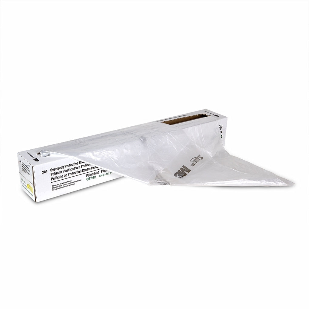 3M 06742 Overspray Protective Sheeting, 20 ft x 250 ft