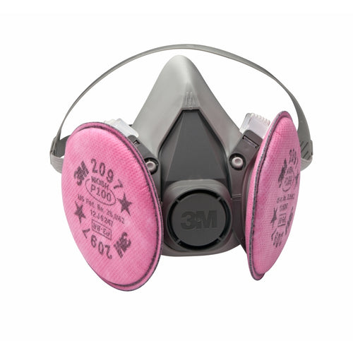 3M 07182 Half Facepiece Respirator Packout, Medium
