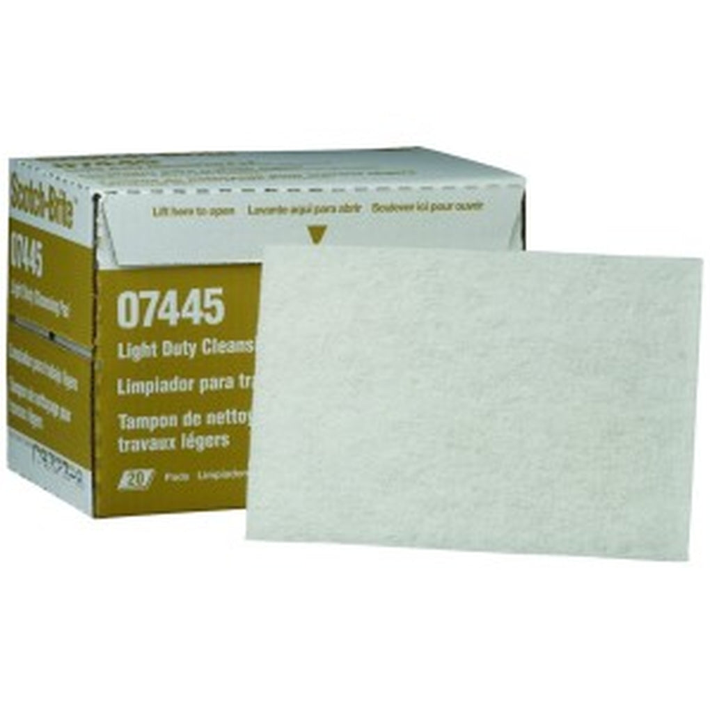 3M 07445 Scotch-Brite Light Duty Cleansing Pad 98, 6 in x 9 in, 07445