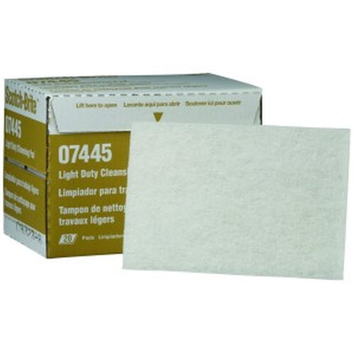 3M 07445 Scotch-Brite Light Duty Cleansing Pad 98, 6 in x 9 in, 07445