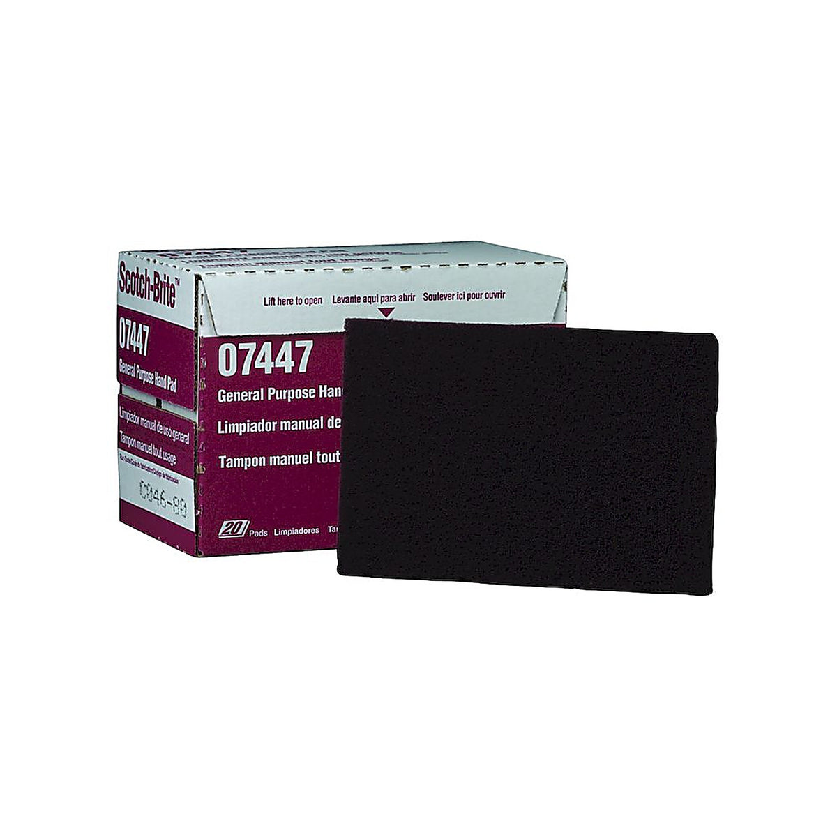 3M 07447 Scotch-Brite General Purpose Hand Pad 20 per box