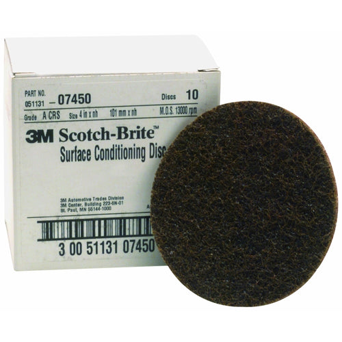 3M 07450 Scotch-Brite Surface Conditioning Disc, 4 in x NH A CRS