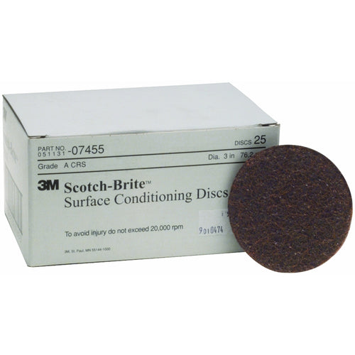 3M 07455 Scotch-Brite Surface Conditioning Disc, 3 in x NH A CRS