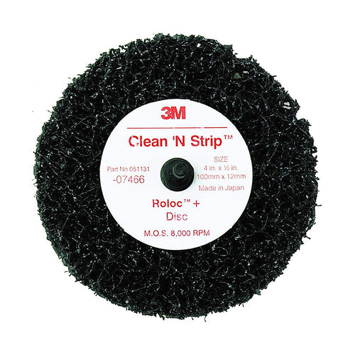 3M 07466 Scotch-Brite Roloc Clean and Strip Disc AAD, 4 in x 1/2 in S XCS