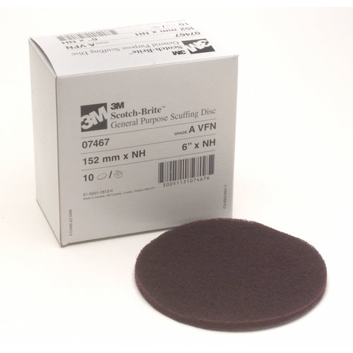 3M 07467 Scotch-Brite Scuffing Disc, 6 in x NH A VFN 61500118130