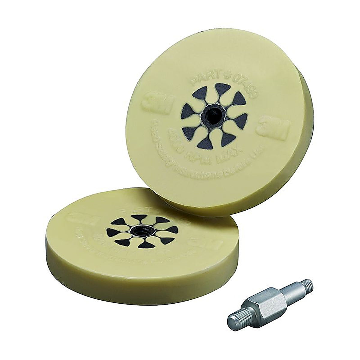 3M 07498 Stripe Off Wheel, 4 in x 5/8 in with Mandrel, 1 wheel/pk