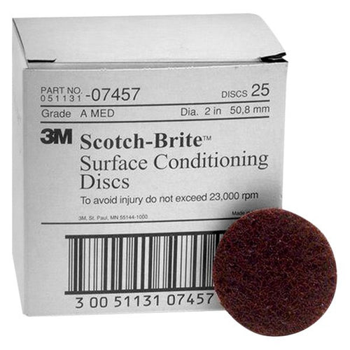 3M 07508 Scotch-Brite Surface Conditioning Disc, 2 inch, Very Fine