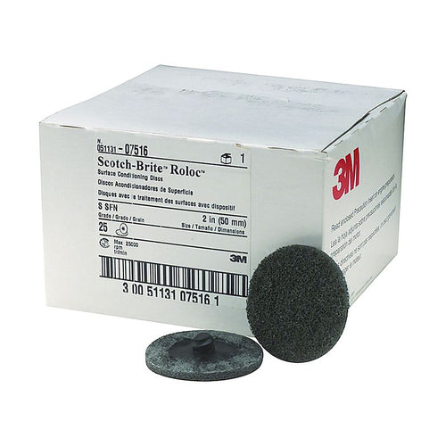 3M 07516 Scotch-Brite Roloc Surface Conditioning Disc, 2 inch, Super Fine