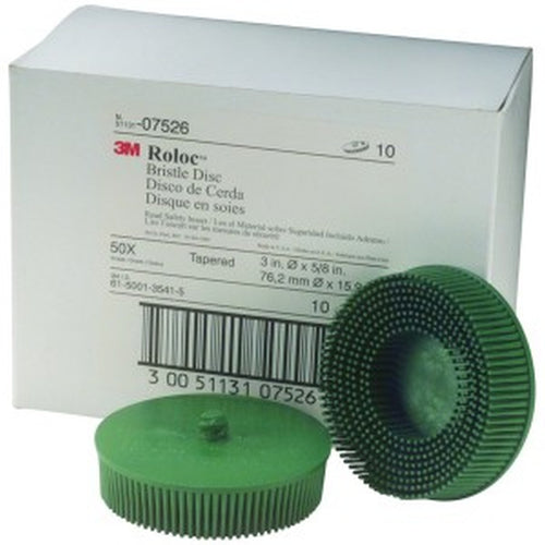 3M 07526 Scotch-Brite Roloc Bristle Disc, 3 inch, 50 grit