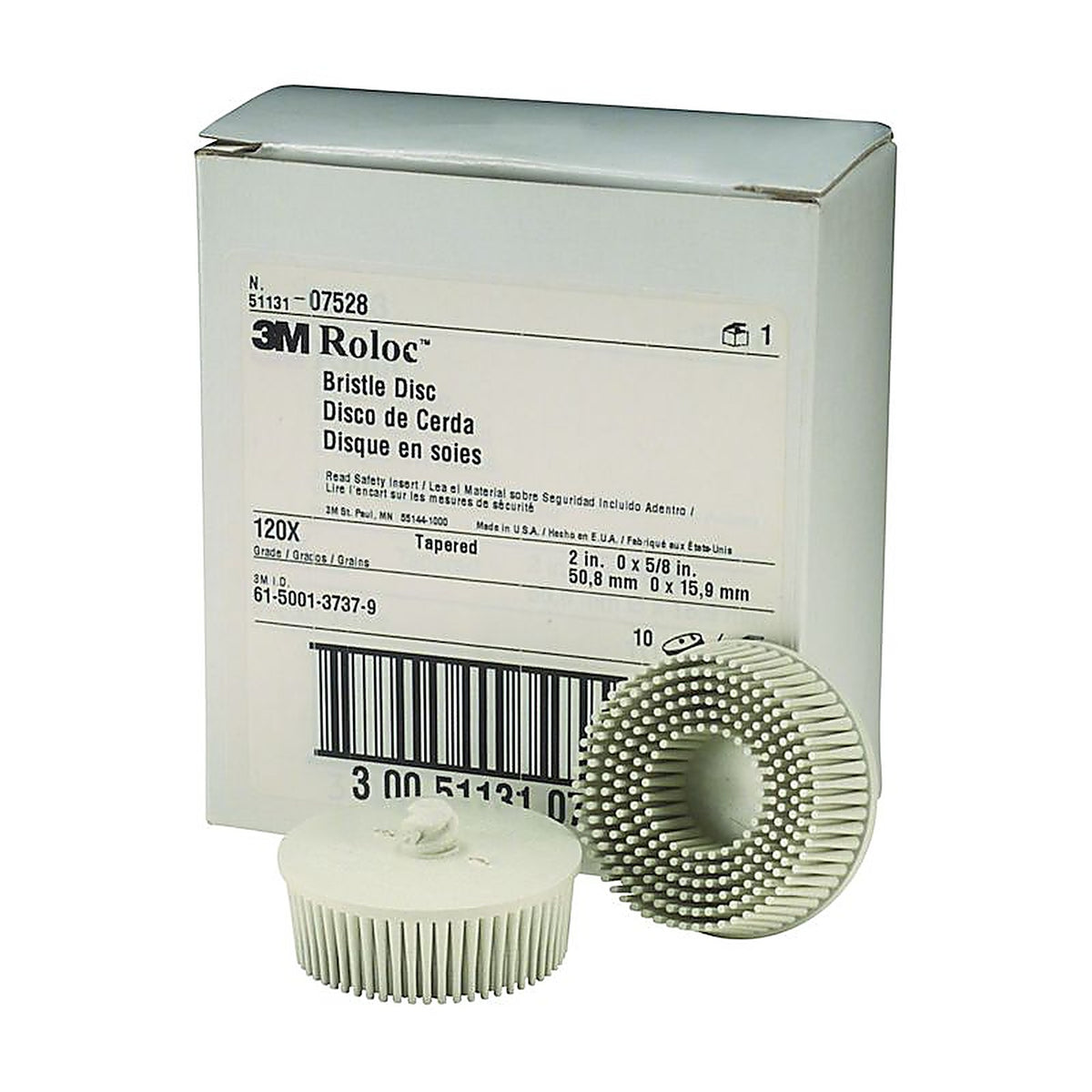 3M 07528 Scotch-Brite Bristle Disc, 2 inch, 120 grit