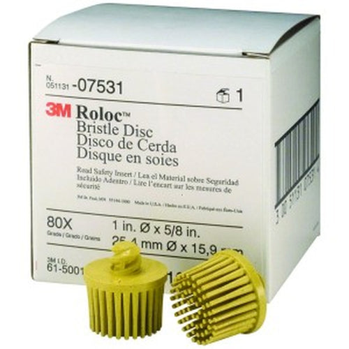 3M 07531 Scotch-Brite Bristle Disc, 1 inch, 80 grit