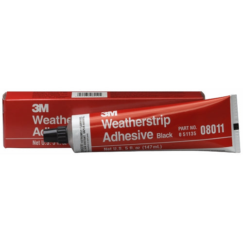 3M 08011 Black Weatherstrip Adhesive, 5 fl oz