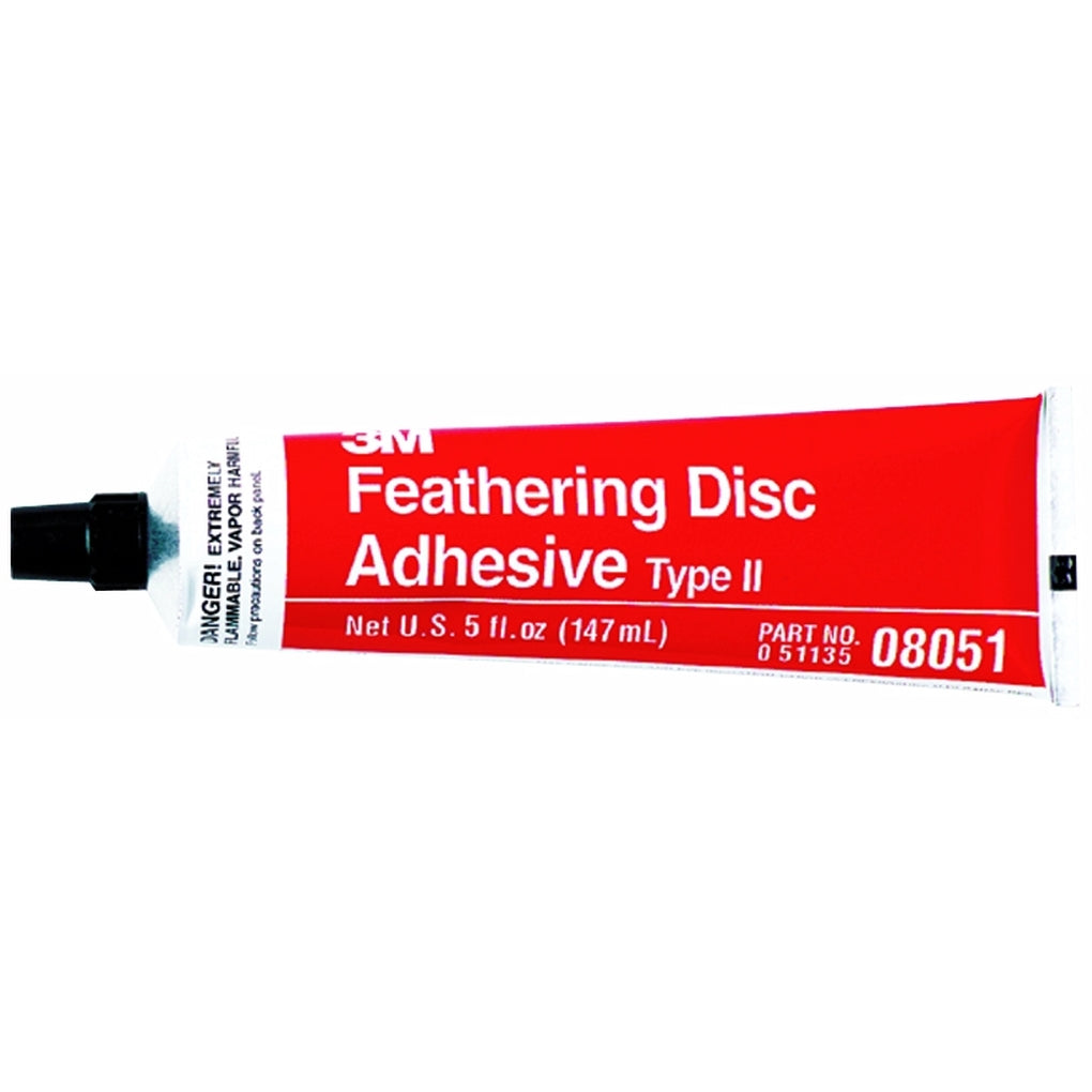 3M 08051 Feathering Disc Adhesive (Type 2), 5 ounce tube