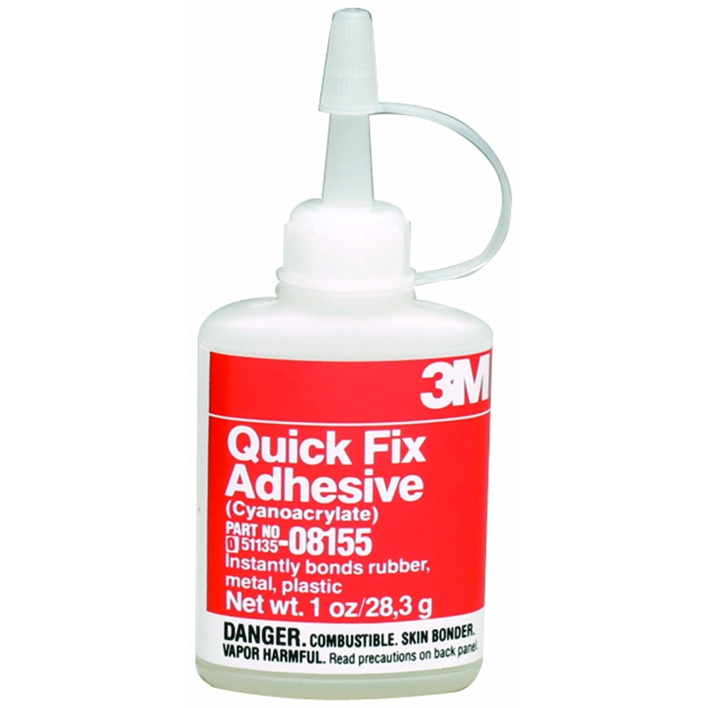3M 08155 Quick Fix Adhesive, 1 oz Bottle