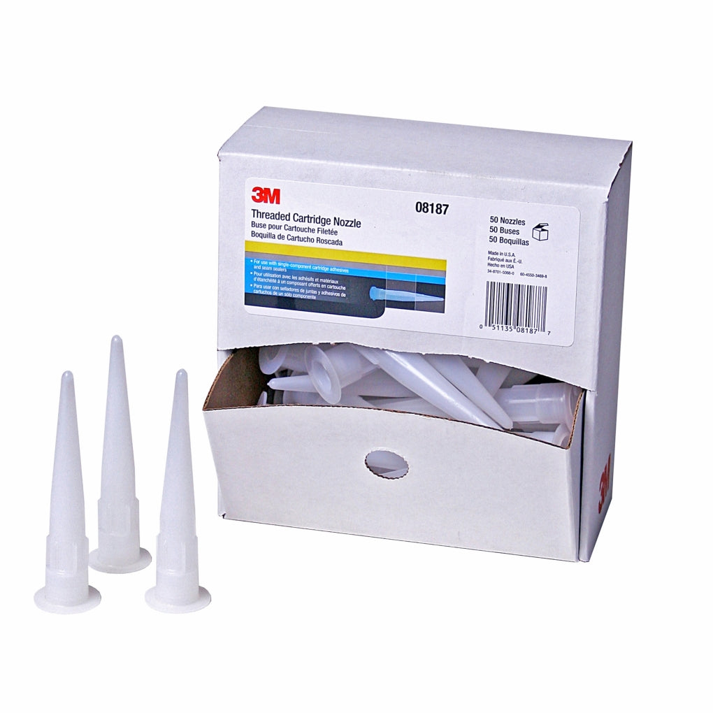 3M 08187 Threaded Cartridge Nozzle, 1 nozzle