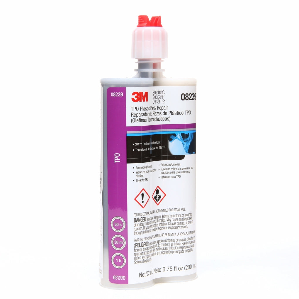 3M 08239 TPO Plastic Parts Repair, 200 mL cartridge