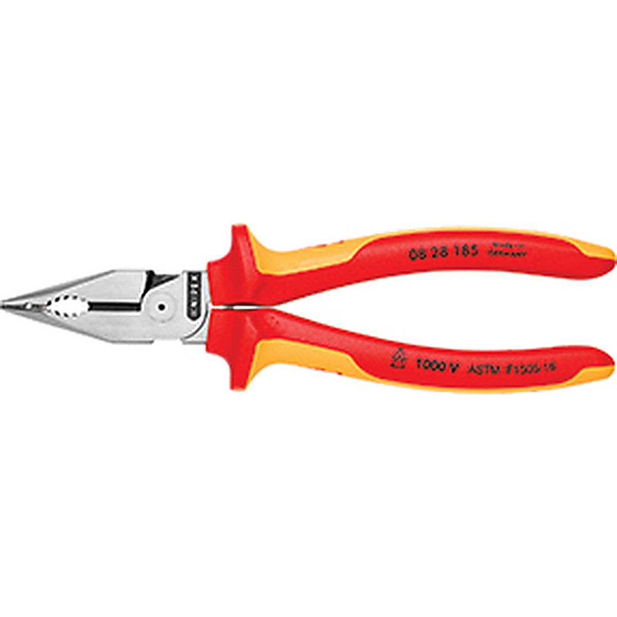 Knipex - 0828185US - 7 1/4 Inch Needle-Nose Combination Pliers-1000v Insulated