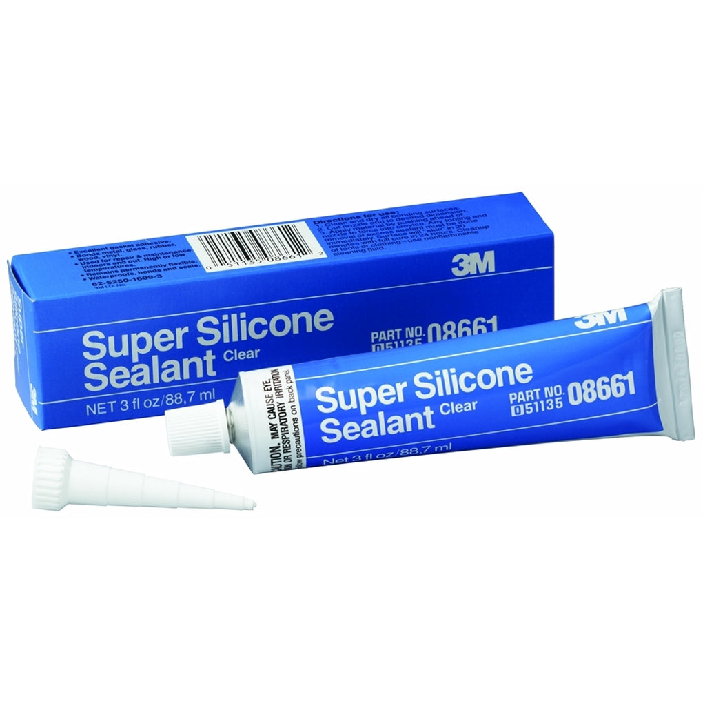 3M 08661 Super Silicone Seal, Clear