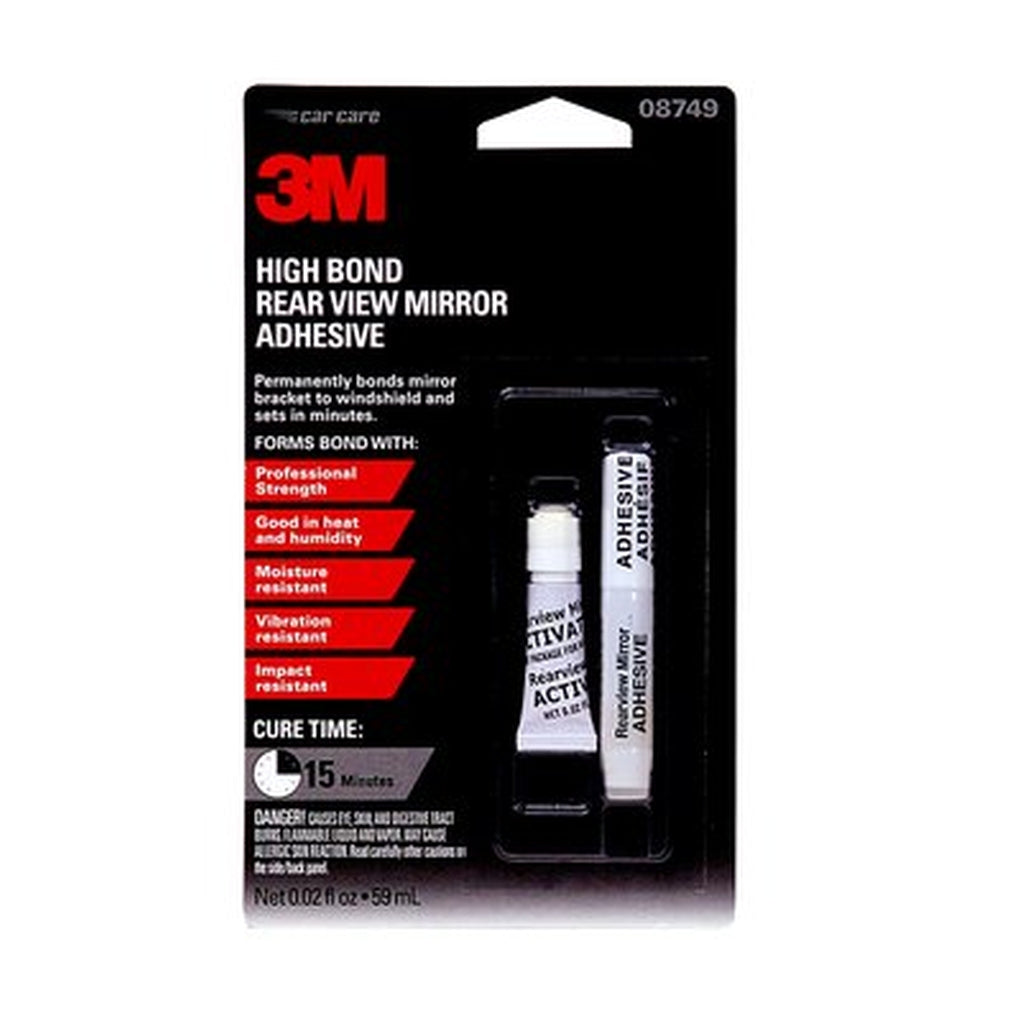 3M 08749 High Bond Rearview Mirror Adhesive, 0.02 fl oz 60455070858