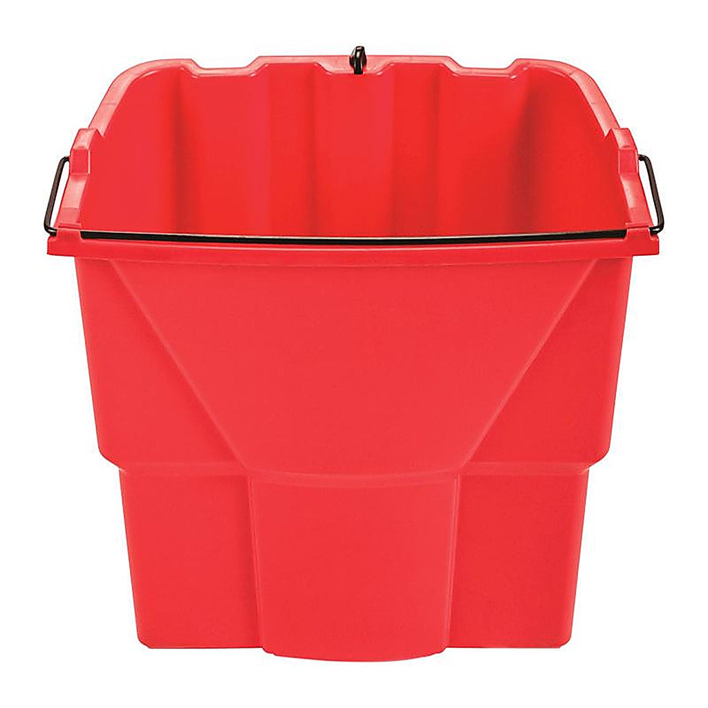 Rubbermaid 2064907 WaveBrake 18 qt Wringer Bucket Red