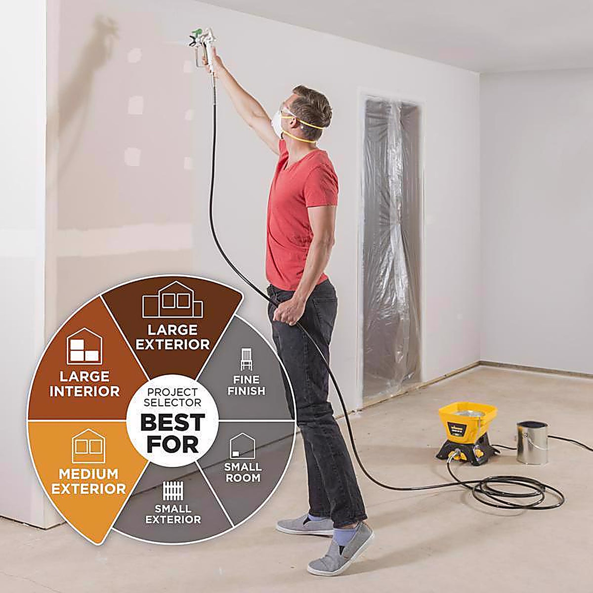 Wagner Spray Tech - 2435698 - Control Pro 130 1600 PSI Metal Gravity-Feed Paint Sprayer
