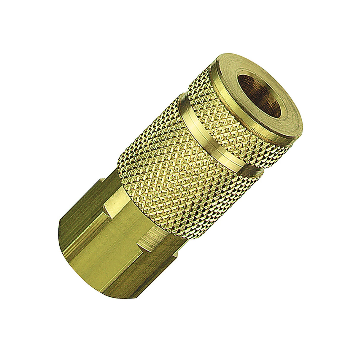 Tru-Flate TRFL13335 Brass Air Coupler 1/4 in. Female 1 pc