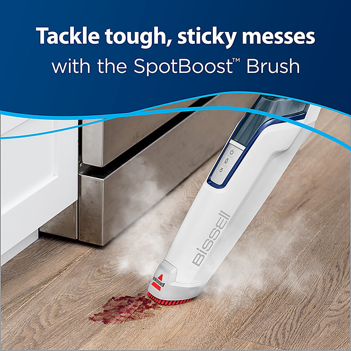 Bissell 1806 PowerFresh Bagless Steam Mop 12 amps Standard White