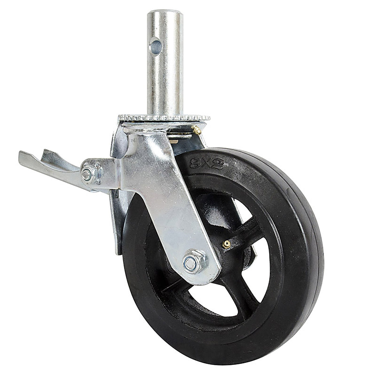 Metal Tech - M-MBC8 - Rubber/Steel Black Scaffolding Caster 1 Pack