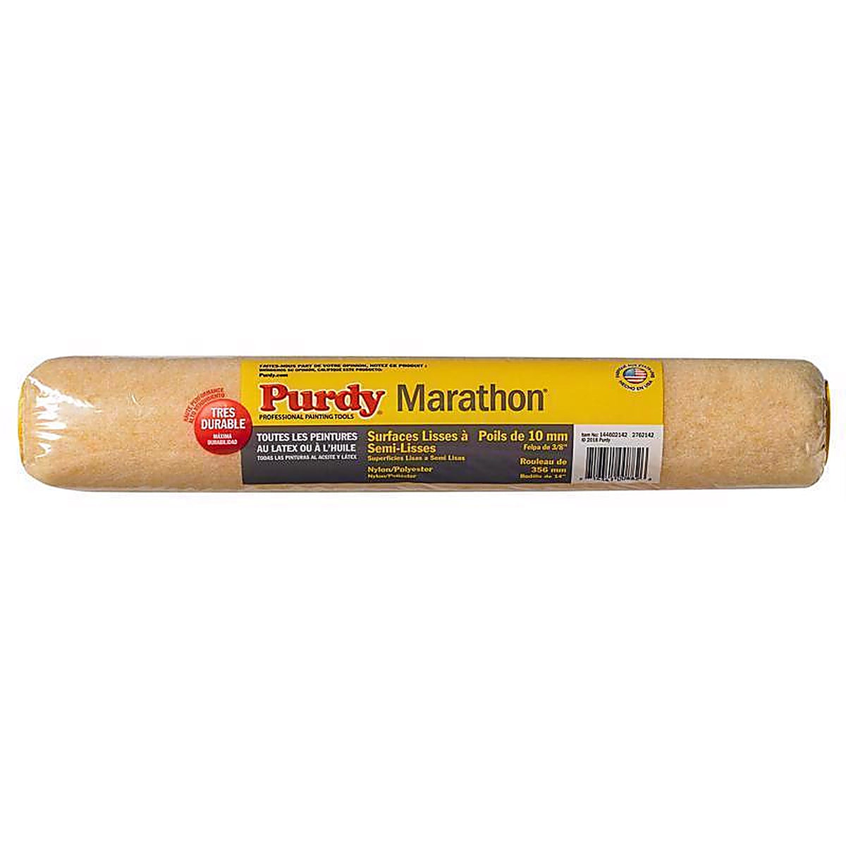 Purdy 144602142 Marathon Nylon/Polyester 14 in. W X 3/8 in. S Paint Roller Cover 1 pk
