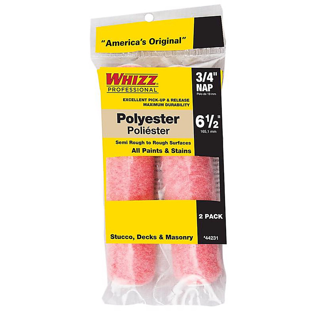 Whizz 44231 Polyester 6.5 in. W x 3/4 in. Mini Paint Roller Cover 2/Pack