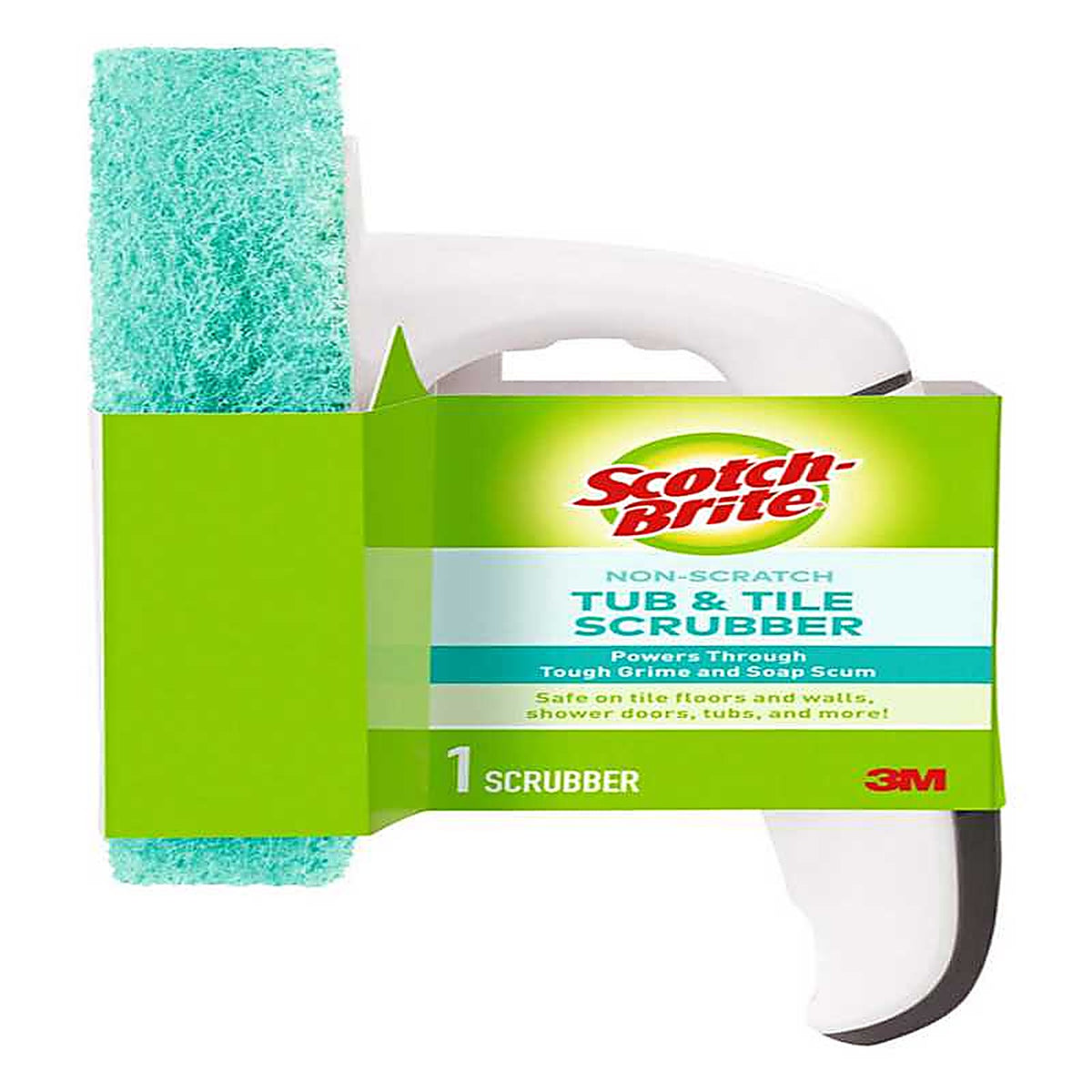 3M 553-T Scotch-Brite Non-Scratch Scrubber Sponge For Bath and Tile 1 pk