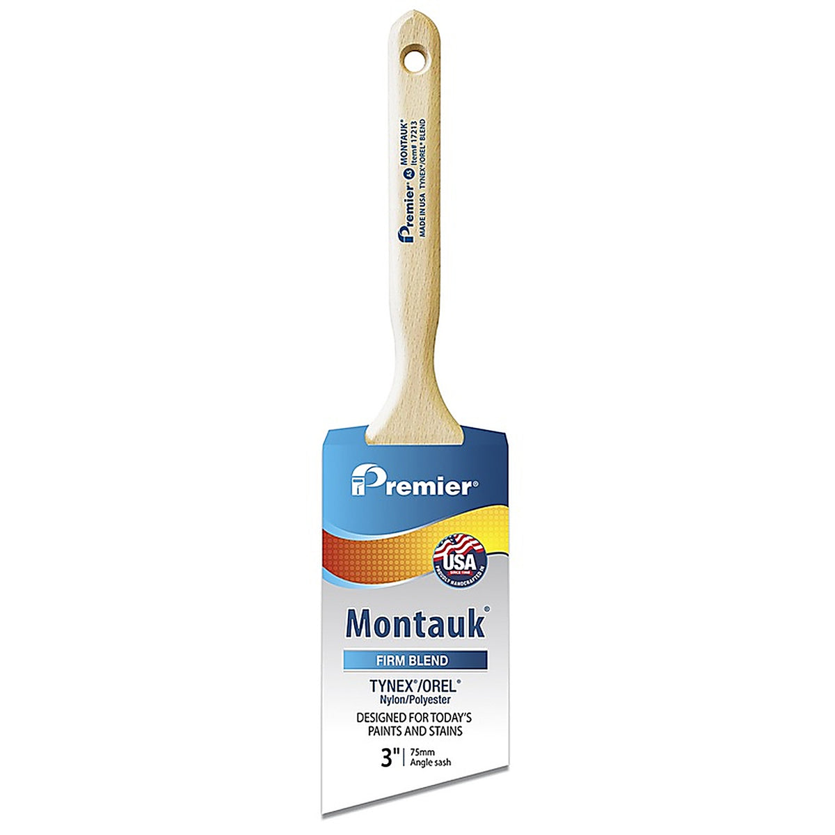 Premier - 17213 - Montauk 3 In. Firm Angle Sash Paint Brush