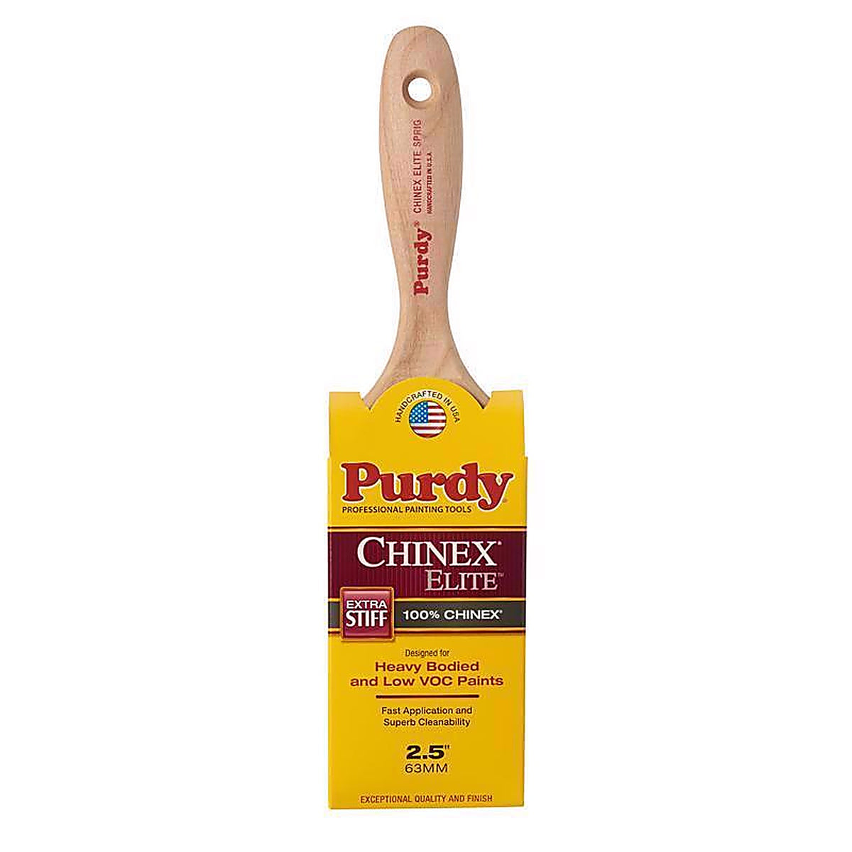 Purdy 144581925 Chinex Elite Sprig 2-1/2 in. Extra Stiff Flat Paint Brush