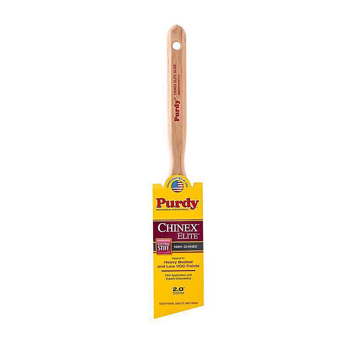 Purdy 144552920 Chinex Elite Glide 2 in. Extra Stiff Angle Paint Brush
