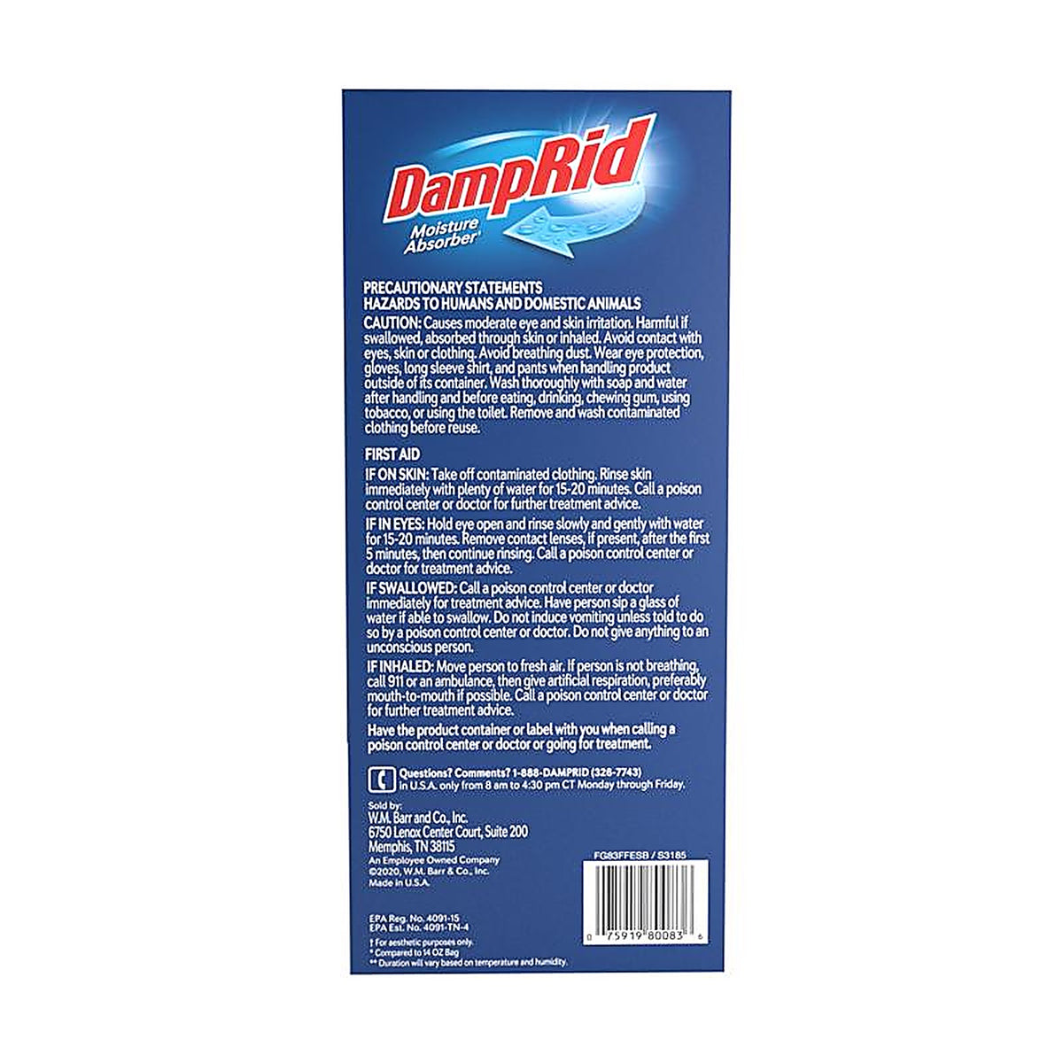 DampRid FG83FFESB Hanging Moisture Absorber No Scent 15.4 oz 3/Pack