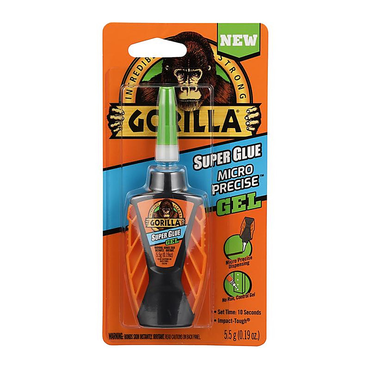Gorilla 102177 Micro Precise High Strength Gel Super Glue 5.5 gm