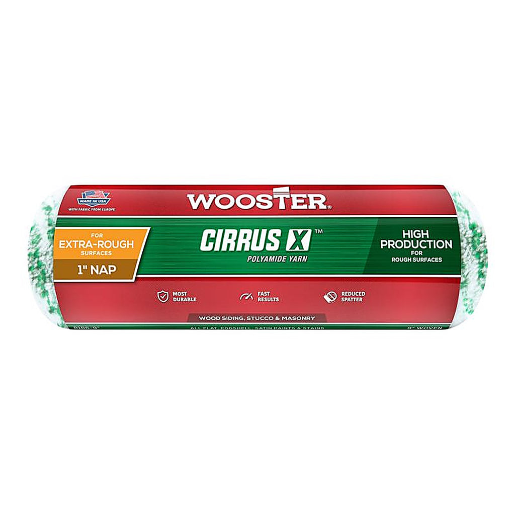 Wooster - R186-9 - Cirrus X Yarn 9 In. W X 1 In. Paint Roller Cover 1 Pack