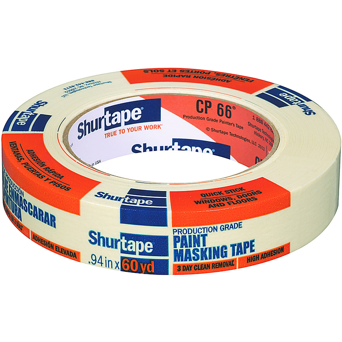 Shurtape - 199898 - 0.94 In. W X 60 Yd L Tan High Strength Painters Tape 1 Pack