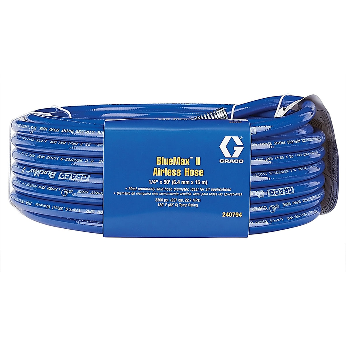 Graco 240794 BlueMax II Airless Sprayer Hose 3300 psi 50 feet