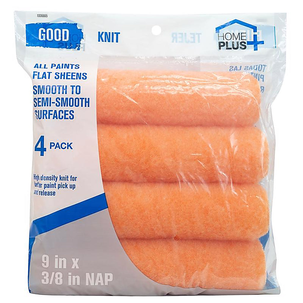 Home Plus - ACERS114340900 - Good Polyester Knit 9 In. W X 3/8 In. Paint Roller Cover 4 Pack