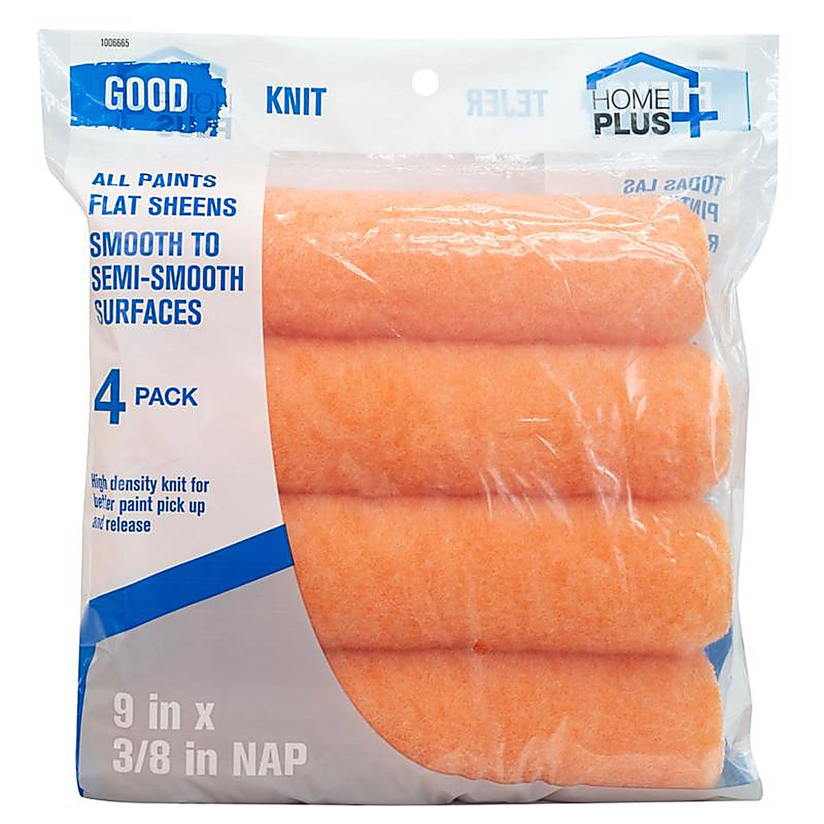 Home Plus - ACERS114340900 - Good Polyester Knit 9 In. W X 3/8 In. Paint Roller Cover 4 Pack