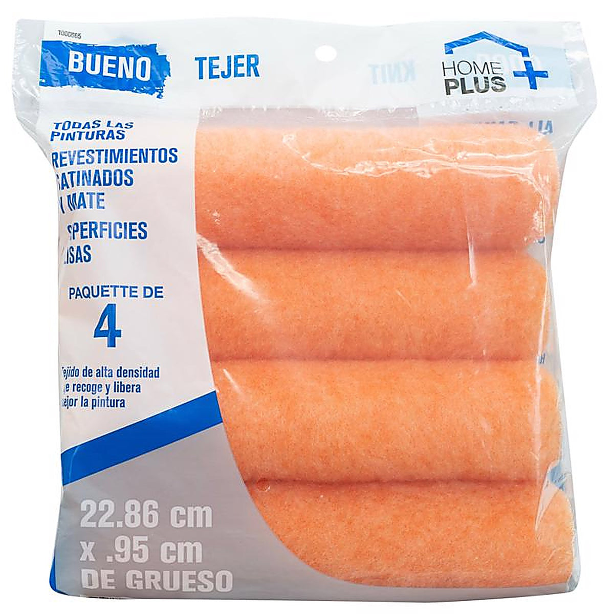 Home Plus - ACERS114340900 - Good Polyester Knit 9 In. W X 3/8 In. Paint Roller Cover 4 Pack