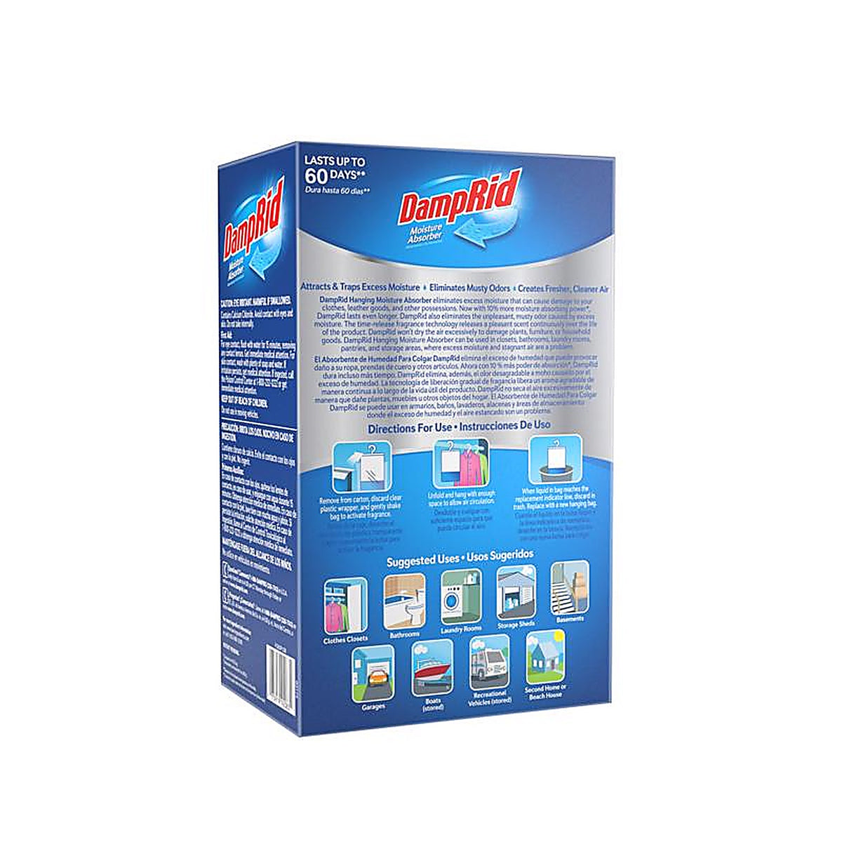 DampRid FG83PLSB Hanging Moisture Absorber Pure Linen Scent 15.4 oz 3 pk