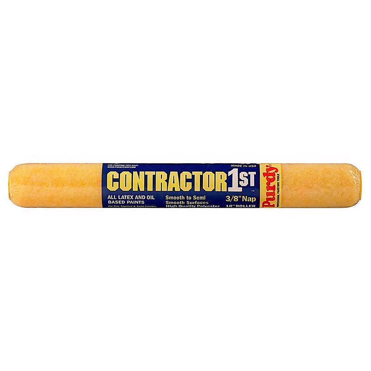 Purdy 144688182 Contractor 1st Polyester 18 in. W X 3/8 in. S Paint Roller Cover 1 pk