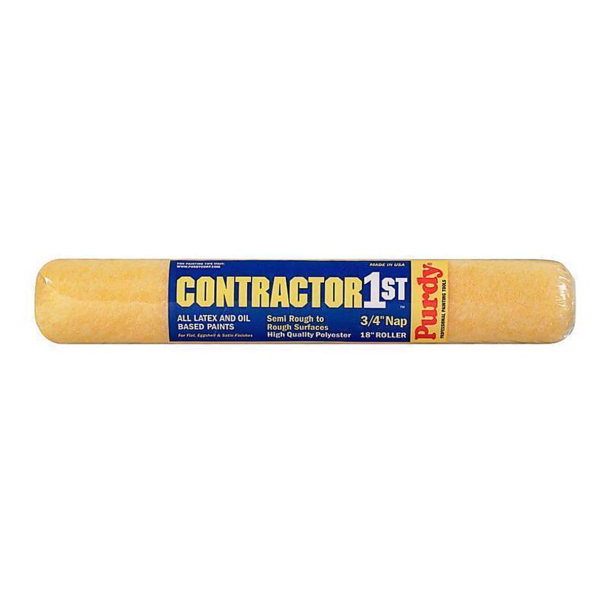 Purdy 144688184 Contractor 1st Polyester 18 in. W X 3/4 in. Paint Roller Cover 1 pk