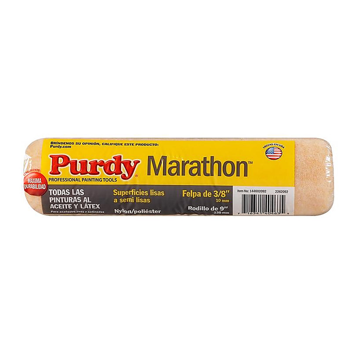 Purdy 144602092 Marathon Nylon/Polyester 9 in. W X 3/8 in. Paint Roller Cover 1 pk