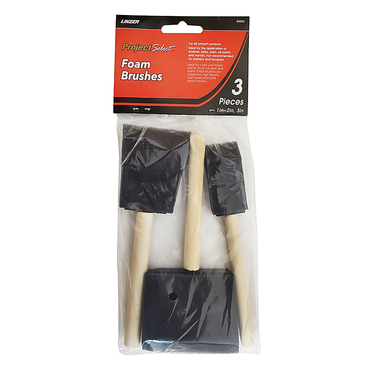 Linzer 85053 1, 2, 3 in. W Chiseled Paint Brush
