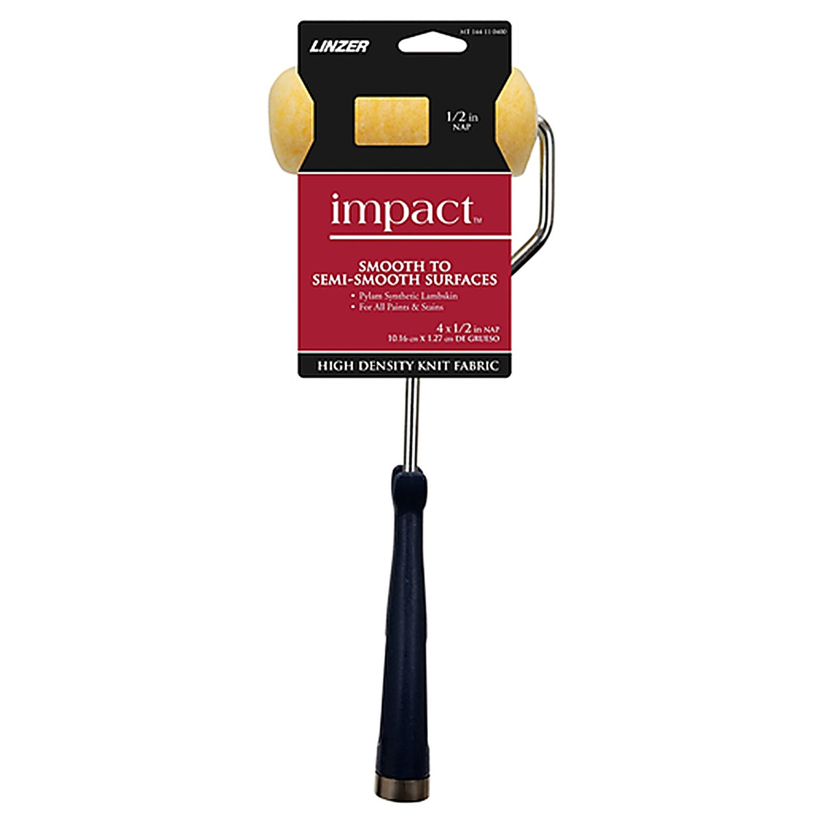 Linzer - MT 144-11 0400 - Better 4 in. W Mini Trim Roller with Frame Threaded End